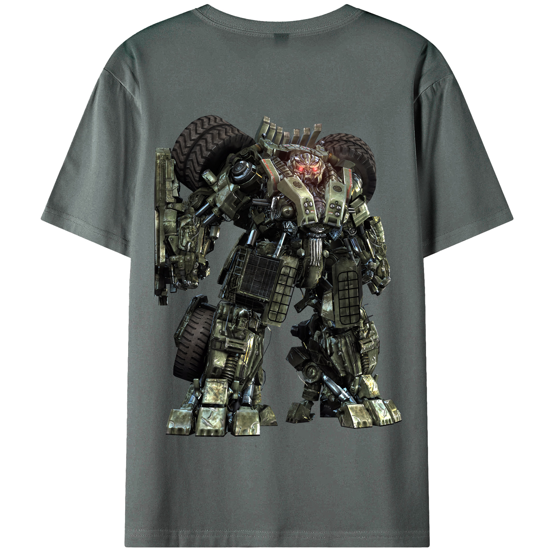 （画像用） Transformers トランスフォーマー 綿100％半袖Tシャツ（背面プリント）